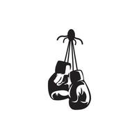 ilustração do ícone do vetor do logotipo das luvas de boxe