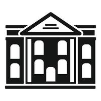 vetor simples do ícone do edifício do banco. pagamento financeiro