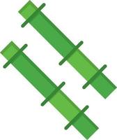 modelo de banner de ícone de vetor de ícone de cor plana de vara de bambu