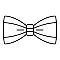 ícone de gravata borboleta de homem, estilo de estrutura de tópicos vetor