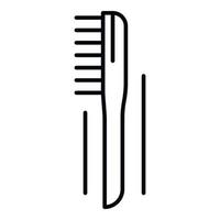 ícone de pincel de soldador, estilo de estrutura de tópicos vetor