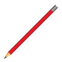 ícone de lápis vermelho, estilo realista vetor