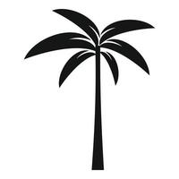 vetor simples de ícone de árvore de folha de palmeira. planta de verão