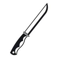 ícone de faca, estilo simples vetor