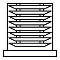 ícone veneziana horizontal, estilo de estrutura de tópicos vetor