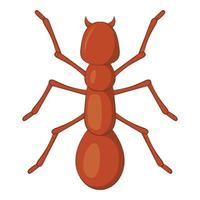 ícone de formiga, estilo cartoon vetor
