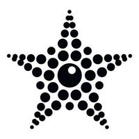 ícone de estrela manchada, estilo simples vetor
