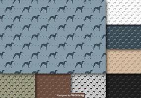 Vector que repete Whippet Dog Icon Pattern