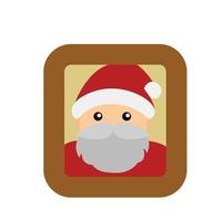 ilustração de foto de quadro de papai noel clipart vetor