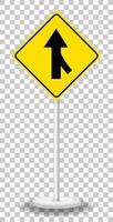 sinal de aviso de trânsito amarelo vetor