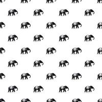 padrão de elefante, estilo simples vetor