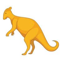ícone do oviraptor, estilo cartoon vetor