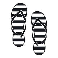 ícone flip flop, estilo simples vetor