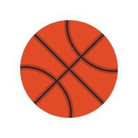 ícone de bola de basquete laranja, estilo simples vetor