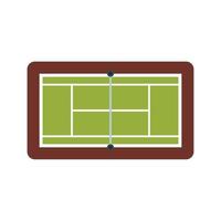 ícone de quadra de tênis, estilo simples vetor