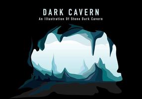 Ilustração da Caverna escura vetor