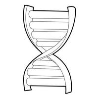 ícone de fita de dna, estilo 3d isométrico vetor