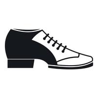 ícone de sapato de tango, estilo simples vetor