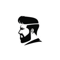 ilustração em vetor de design de penteado masculino