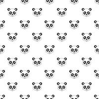 padrão de panda, estilo simples vetor