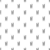 padrão de três pincéis, estilo simples vetor
