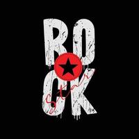 tipografia de ilustração rockstar. perfeito para design de camiseta vetor