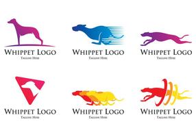 Logotipo do cão whippet vetor