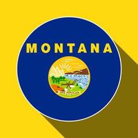 bandeira do estado de montana. ilustração vetorial. vetor