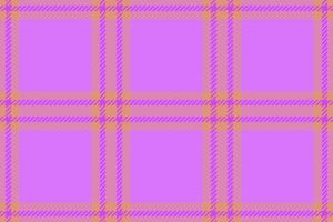 tecido sem costura de fundo. verifique o padrão vetorial. têxtil xadrez de textura tartan. vetor