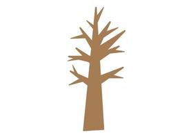 ilustração isolada do vetor de modelo de design de ícone de árvore de inverno