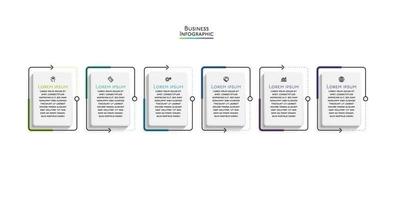 apresentação modelo de infográfico de negócios vetor