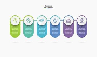 apresentação modelo de infográfico de negócios vetor