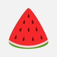 ilustração de clipart fofo de melancia. recurso de design de ícone de frutas frescas para pôster e banner. vetor