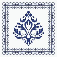 ornamento de padrão sem emenda de damasco antigo clássico real padrão de luxo vitoriano vetor