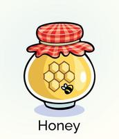 conjunto de ícones de pote de mel pro ilustração vetorial vetor