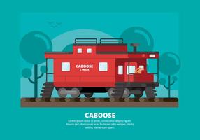 Ilustração Caboose vetor