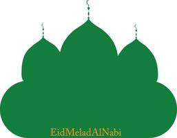 eid melad alnabi título islâmica urdu caligrafia árabe vetor livre