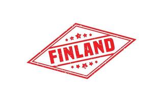 Finlândia carimbo de borracha com estilo grunge em fundo branco vetor