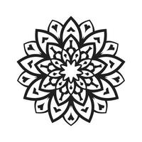 mandala design padrão decorativo decoração floco de neve vetor