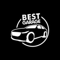 design simples de um logotipo de carro ou uma garagem vetor