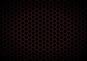 fundo abstrato hexagonal cinza e vermelho cor padrão de tom ilustração vetorial vetor