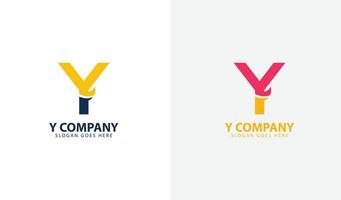 modelo de logotipo de empresa de letra inicial vetor