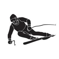pessoa andando de snowboard. snowboarder em ilustração vetorial de ação. esportes radicais de inverno. emblema de snowboard. logotipo do clube esportivo. equipamento de snowboard. vetor