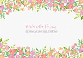 Cartão floral rosa floral aquarela para casamento vetor
