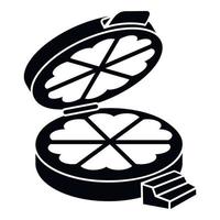 ícone do fabricante de waffles, estilo simples vetor