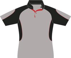 modelo de design esportivo de camiseta para camisa de futebol. uniforme esportivo em vista frontal. camiseta simulada para clube esportivo. ilustração vetorial vetor