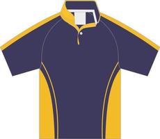 modelo de design esportivo de camiseta para camisa de futebol. uniforme esportivo em vista frontal. camiseta simulada para clube esportivo. ilustração vetorial vetor