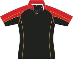 modelo de design esportivo de camiseta para camisa de futebol. uniforme esportivo em vista frontal. camiseta simulada para clube esportivo. ilustração vetorial vetor