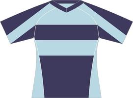 modelo de design esportivo de camiseta para camisa de futebol. uniforme esportivo em vista frontal. camiseta simulada para clube esportivo. ilustração vetorial vetor