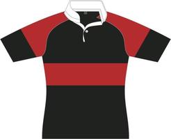 modelo de design esportivo de camiseta para camisa de futebol. uniforme esportivo em vista frontal. camiseta simulada para clube esportivo. ilustração vetorial vetor